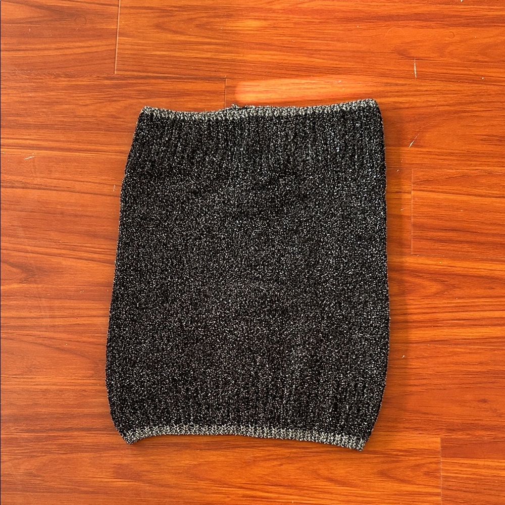Mixit Black Sparkle Pencil Skirt